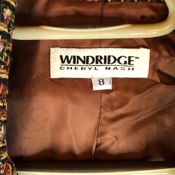Windridge Cheryl Nash Women's Ginger Tweed Blazer Size 8 - Picture 4 of 10